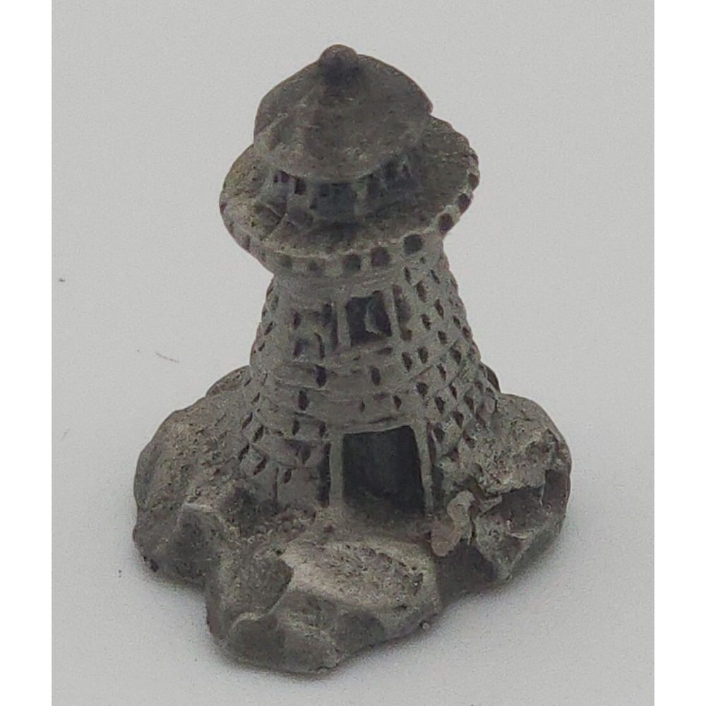 Micro-miniature‎ pewter lighthouse figurine